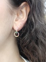 Shimmer argolla con aro circonia multicolor dorado