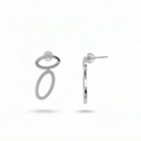 Serenity pendientes oval mate brillo