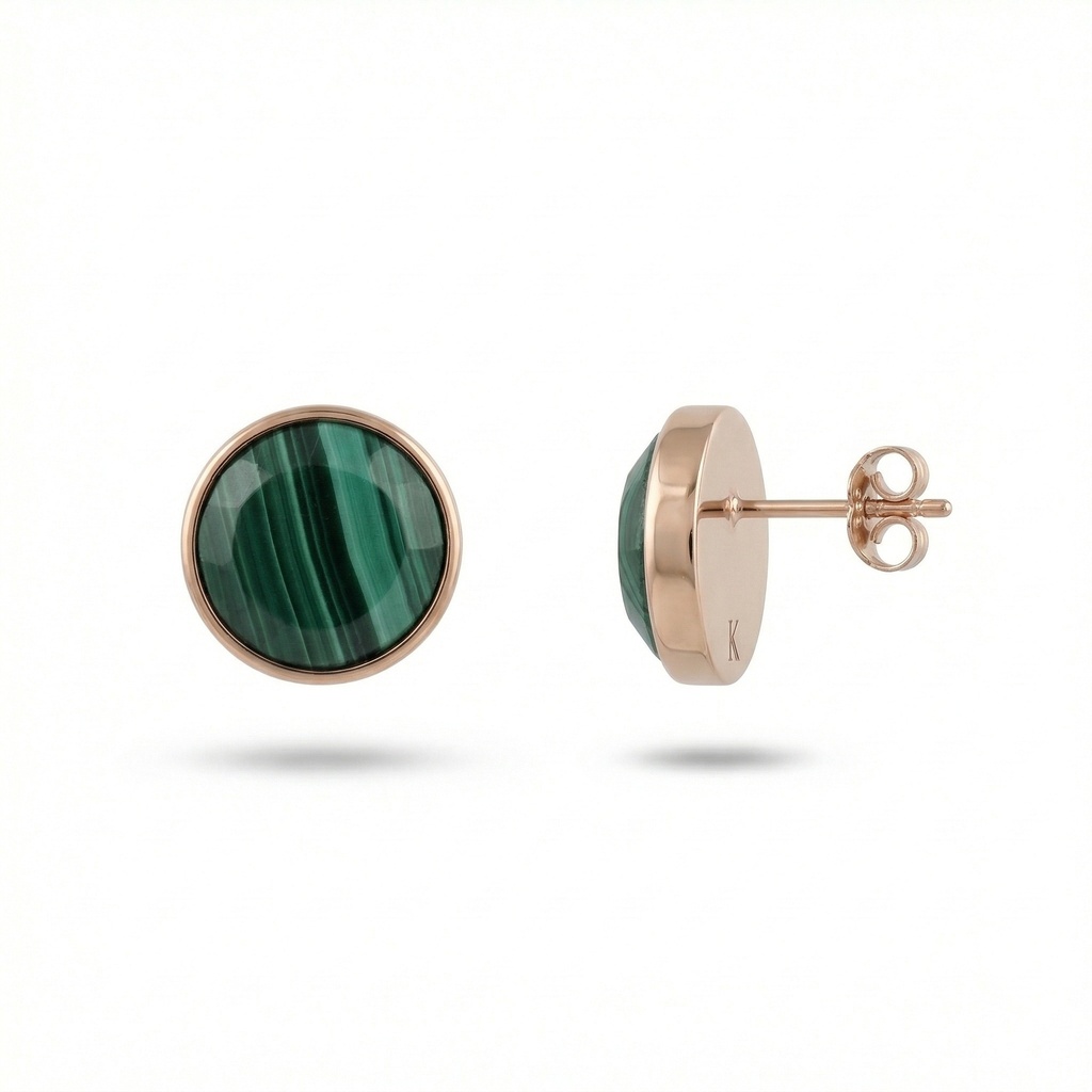 Grace pendientes malaquita