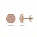 Grace pendientes cuarzo rosa