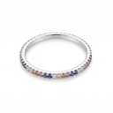 Shimmer anillo línea multicolor