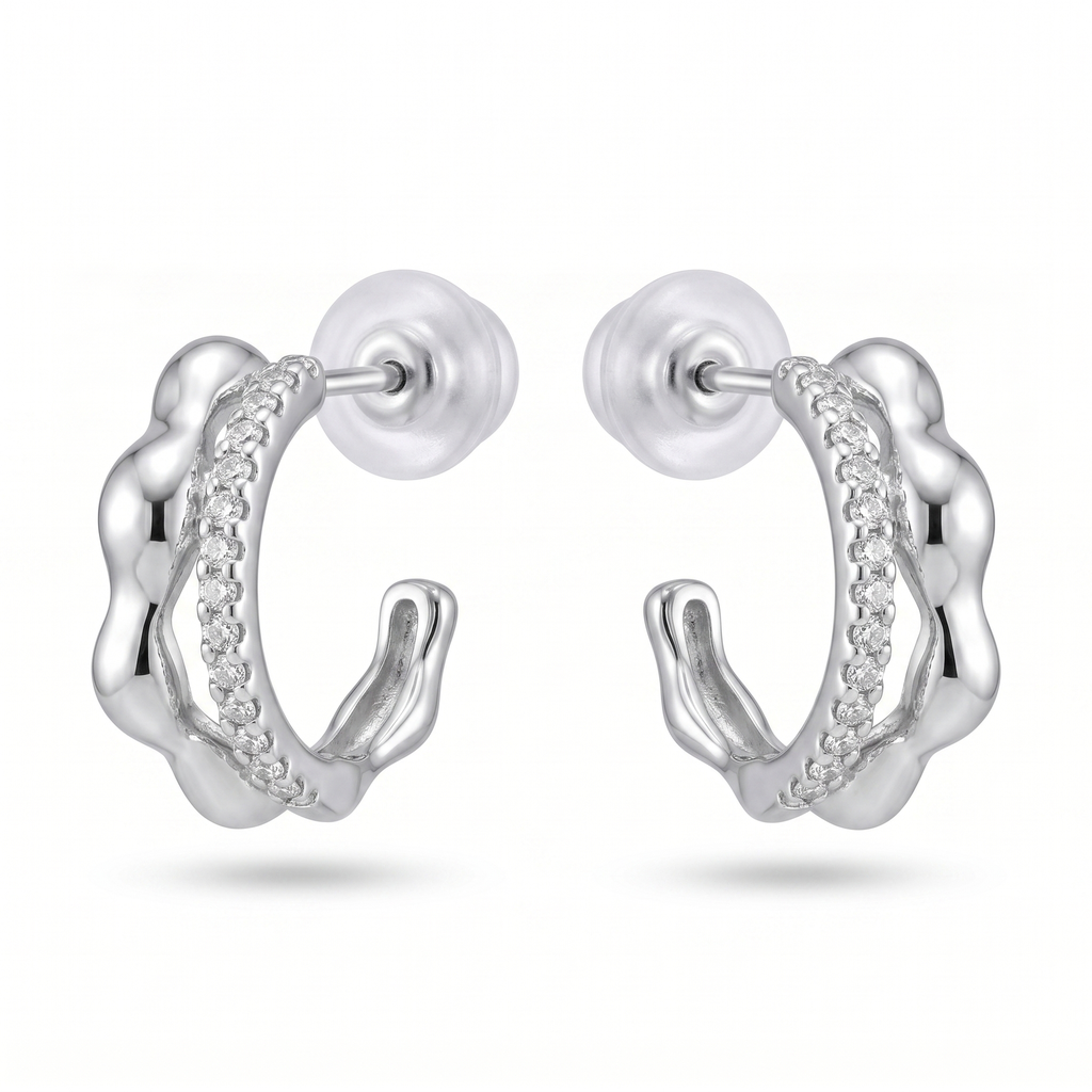 Willow pendientes magma labrado