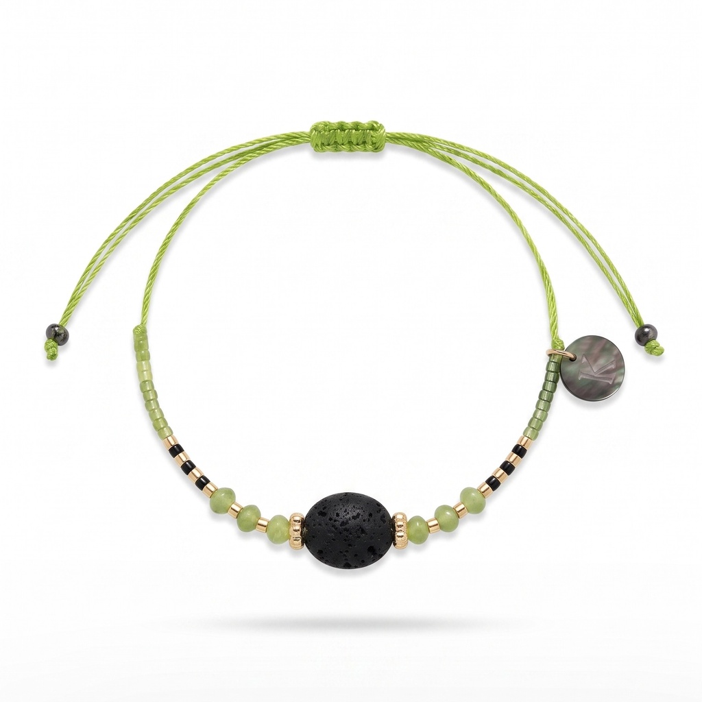 Pulsera Teide lava mixed peridot-03