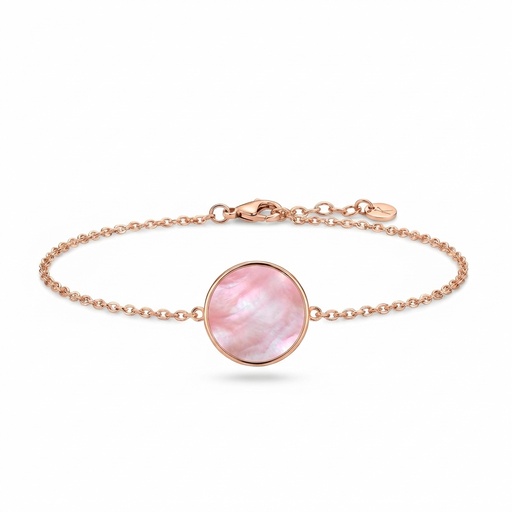 [10075] Bliss pulsera Luna (Acero baño de oro rosa, Rosa)