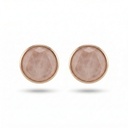 Grace pendientes cuarzo rosa