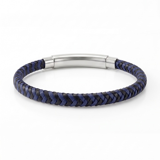 [10163] Haven trenzado fino (Azul-negro)