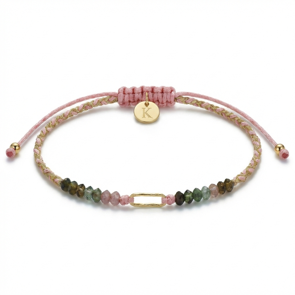 Anaga pulsera trenzada turmalina