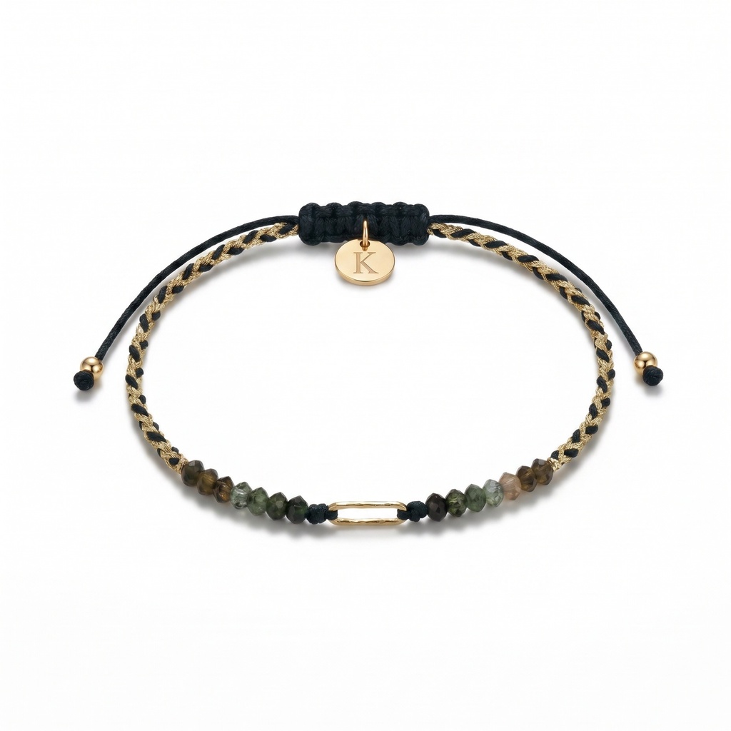Anaga pulsera trenzada turmalina