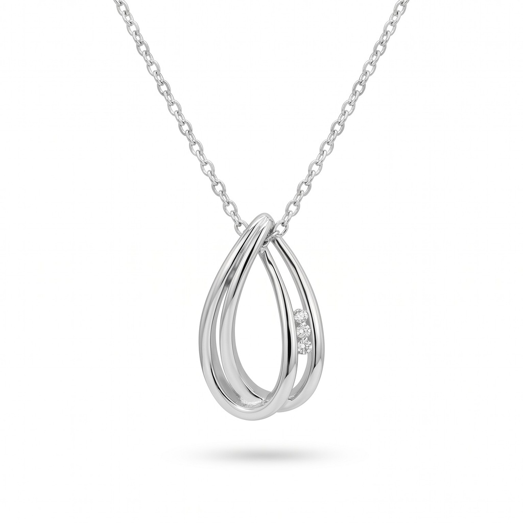 Dream colgante gota abierta circonia