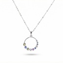 Shimmer colgante aro graduado multicolor