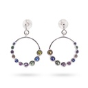 Shimmer pendientes aro graduado multicolor