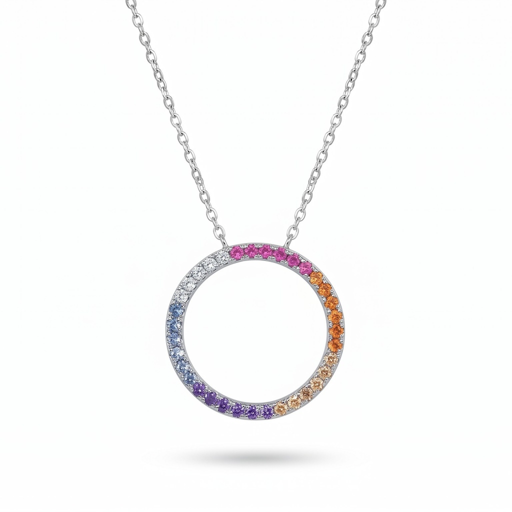 Shimmer colgante aro multicolor