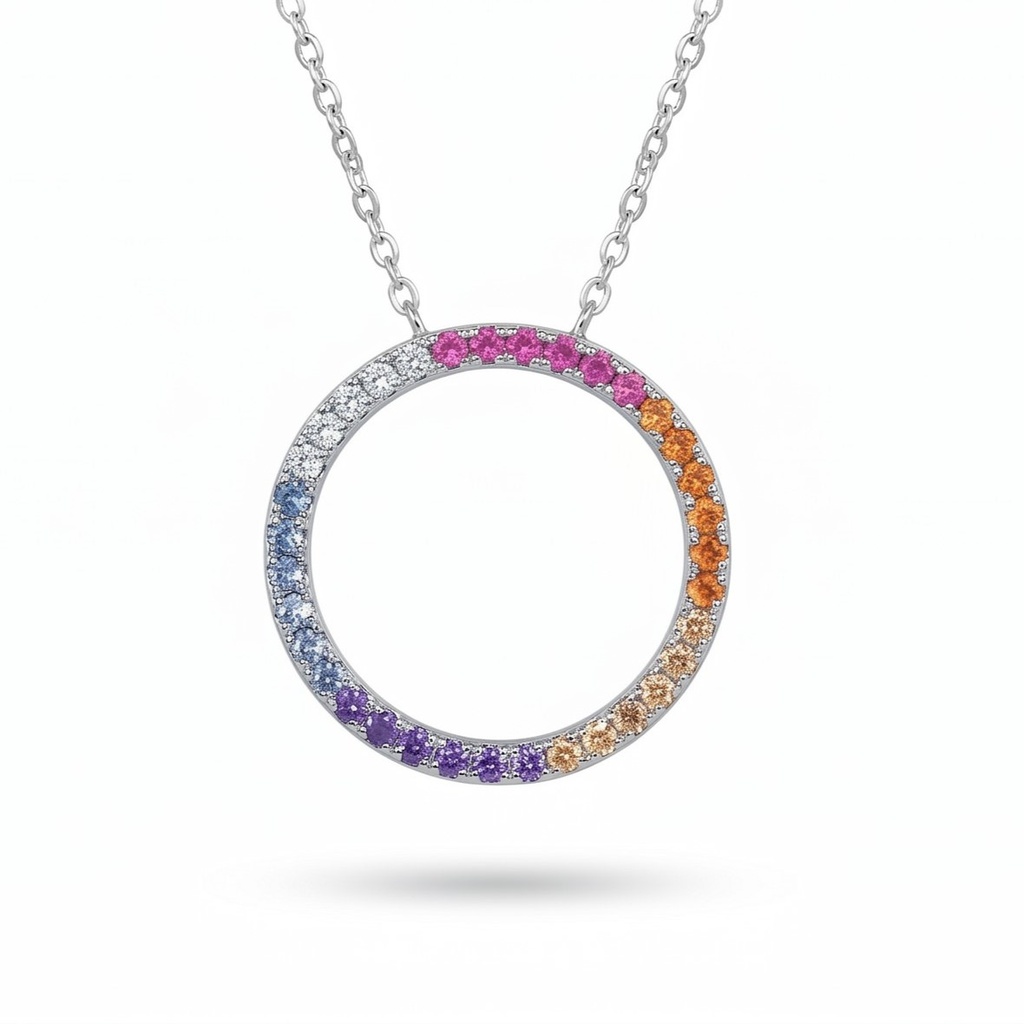 Shimmer colgante aro multicolor