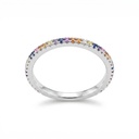 Shimmer anillo línea multicolor