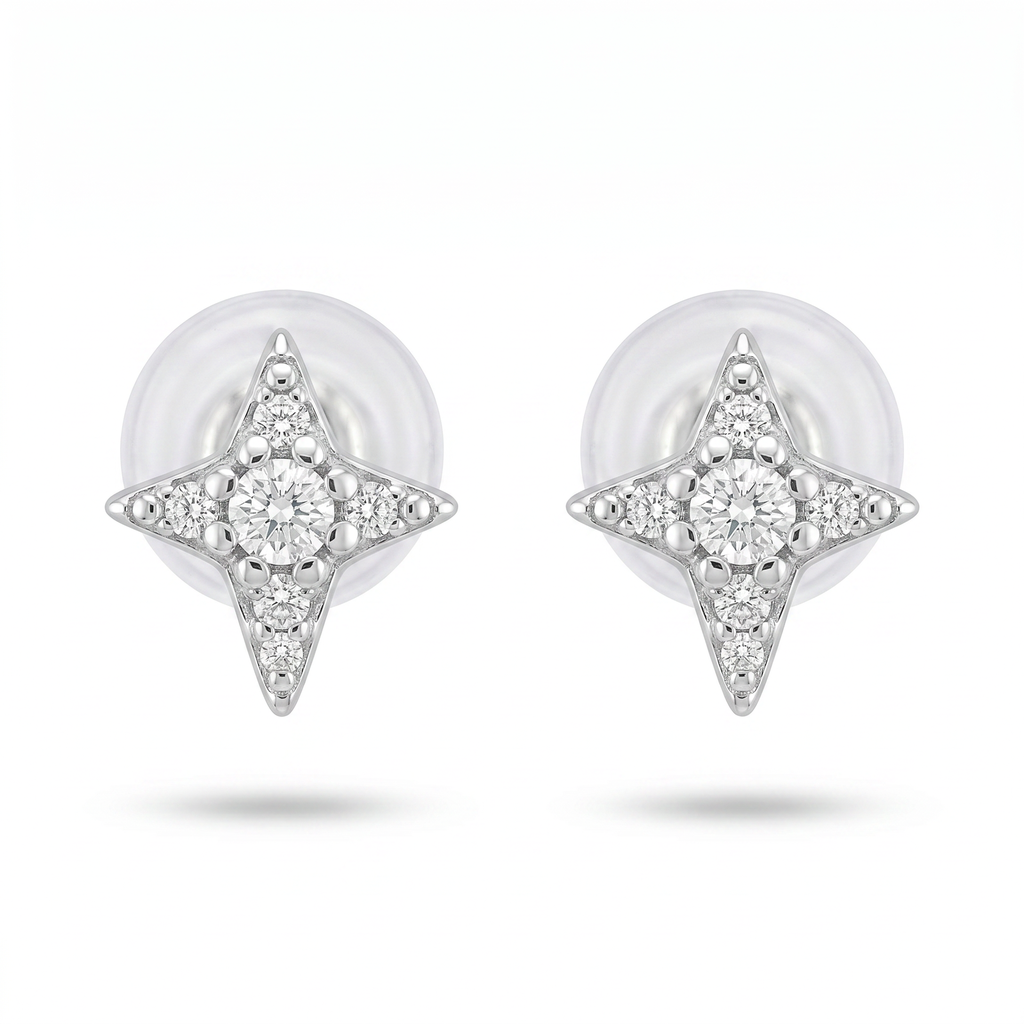 Willow pendientes cruz circonia