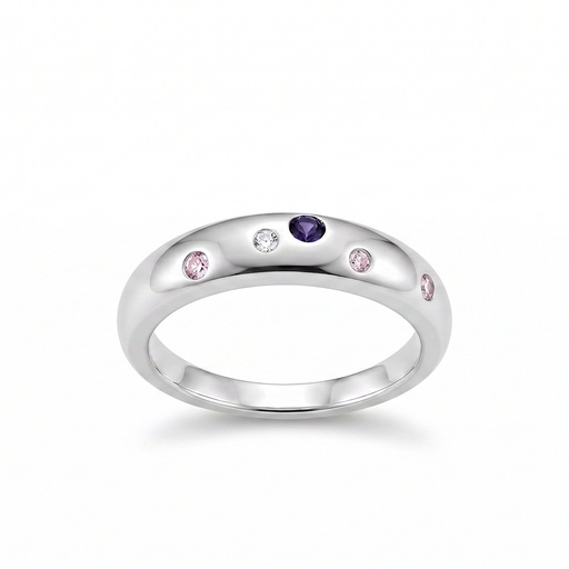[10420] Praga anillo gota circonia color (8)
