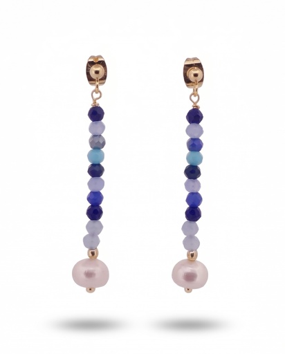 [10555] Glimmer pendiente (Multicolor azul)