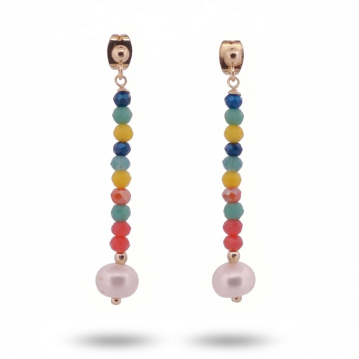 [10558] Glimmer pendiente (Multicolor verde)