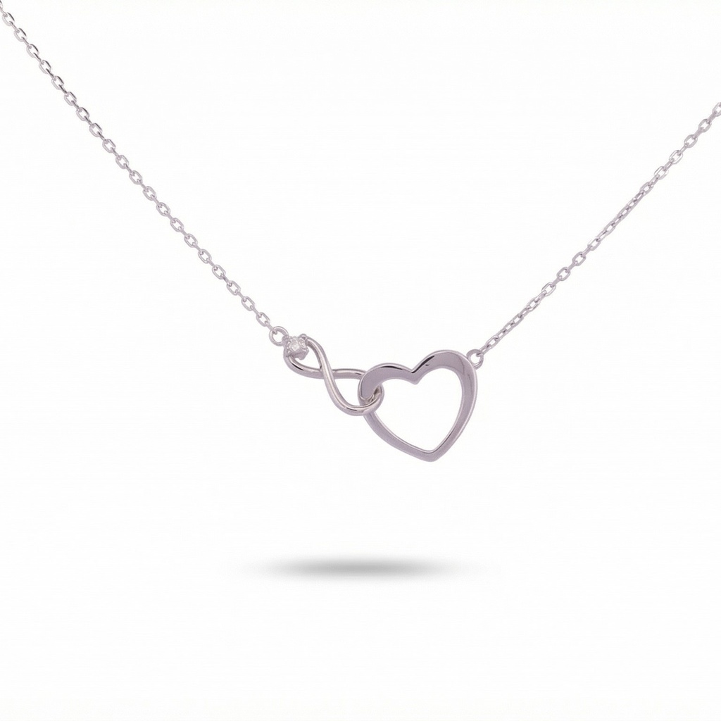 Dream colgante corazón e infinito enlazados