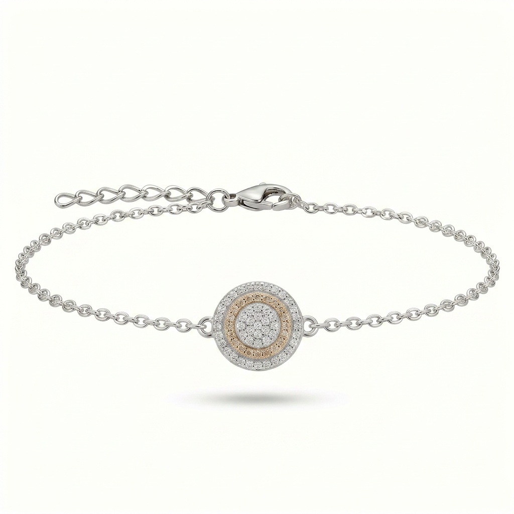 Lyric pulsera circulo circonia champagne