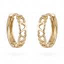 Serenity argollas corazones dorados