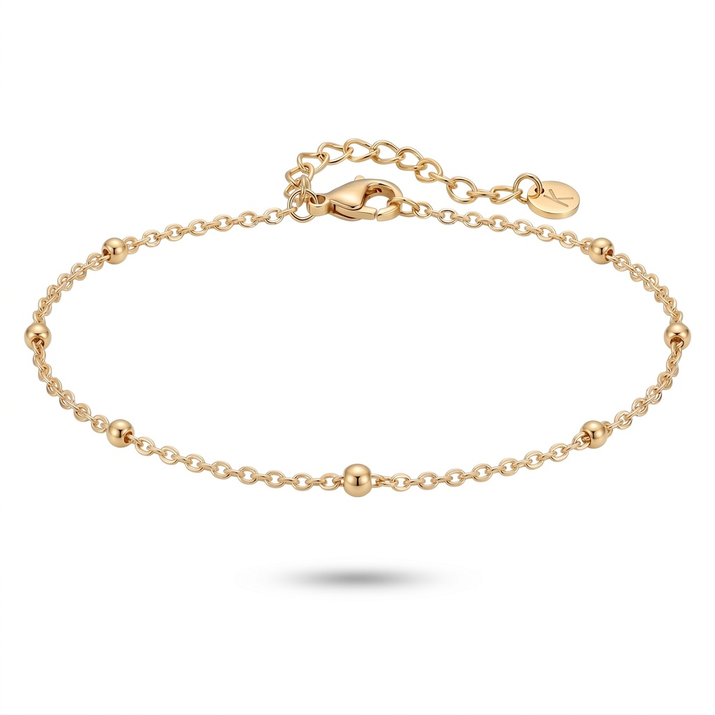 Serenity pulsera bolitas doradas