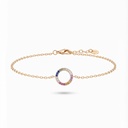 Shimmer pulsera aro circonia multicolor dorado