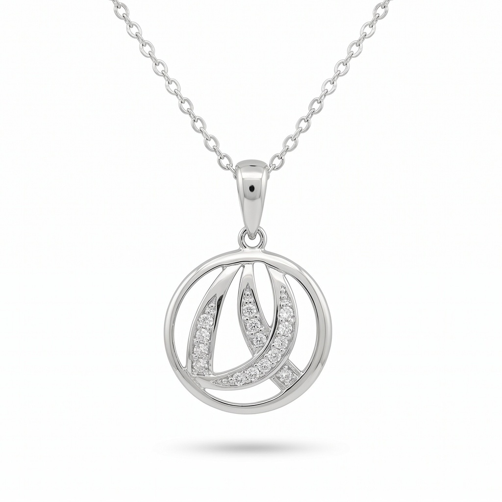 Dream colgante trazos circonia con cadena